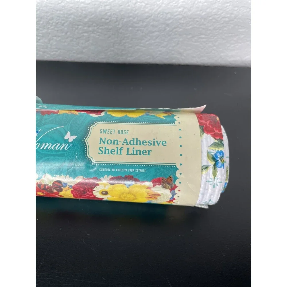 Pioneer Woman Sweet Rose Non adhesive Shelf Liner